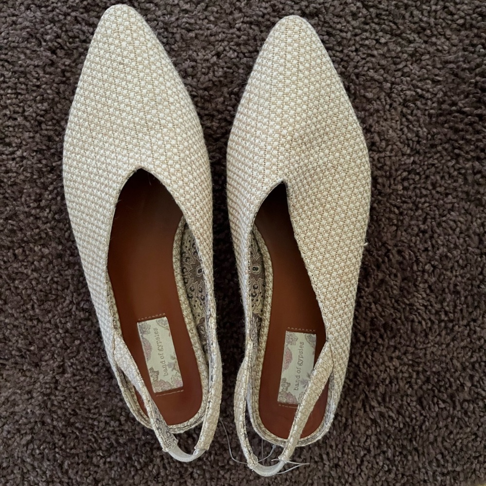 Band of Gypsies Slingback Flats Size 8